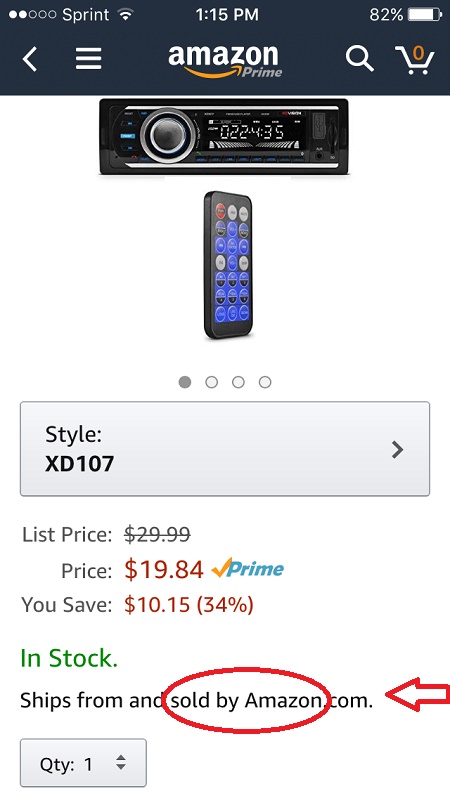 sold by Amazon