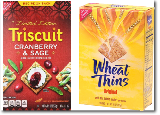 Triscuit Crackers y Wheat Thins