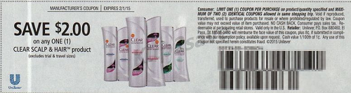 Clear Shampoo coupon