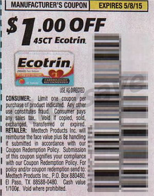 Ecotrin coupon