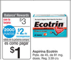 shopper Ecotrin Aspirin