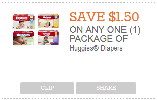 cupon Huggies Snug and Dry Jumbo Pack Diapers