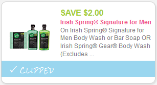 cupon Irish Spring Body Wash