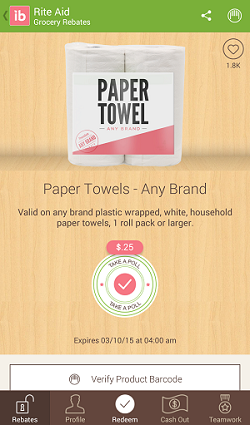 ibotta Bounty Basic Paper Towels