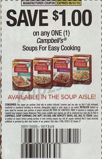 cupon cambells soups for easy cooking