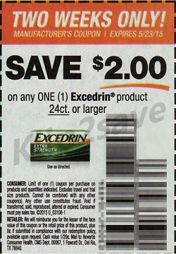 Excedrin cupon