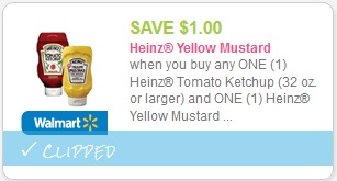 cupon Heinz Ketchup y Mustard