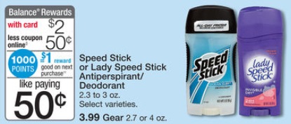 speed stick shopper walgreens
