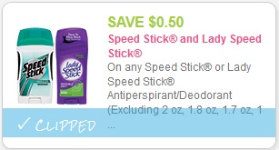 cupon Lady Speed Stick