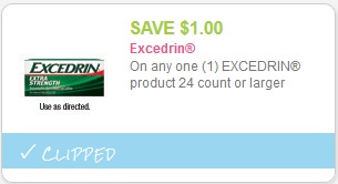 cupon excedrin