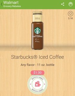 ibotta Starbucks ice coffee