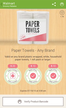 ibotta paper towel