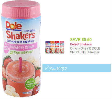 Dole Fruit Smoothie Shaker coupon
