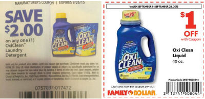 Oxi Clean coupons