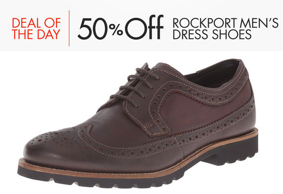 Save 50% Off on Rockport Men's Dress Shoes at Amazon