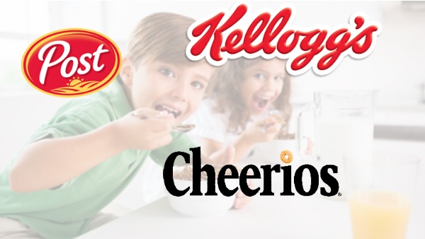 Cereales Post, Cheerios y Kelloggs