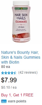 Nature's Bounty Gummies en Walgreens