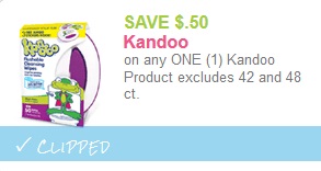 Kandoo Wipes coupons