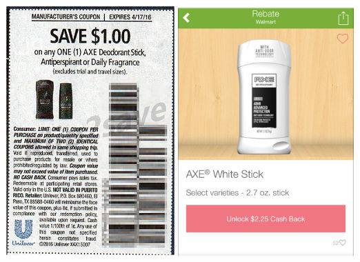 AXE White Stick Antiperspirant coupons