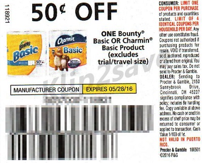 Bounty-PG-5_1 Empezando 5/1 - Bounty Basic Paper Towel SOLO $0.47 en Walmart