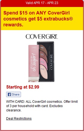 CoverGirl-Products-CVS CoverGirl Eye Enhancers a solo $1.32 en CVS - Empezando 4-17