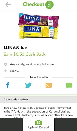 Luna Protein Bar - Checkout51