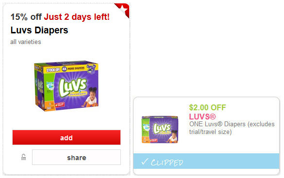 Luvs Diapers Jumbo Pack coupons