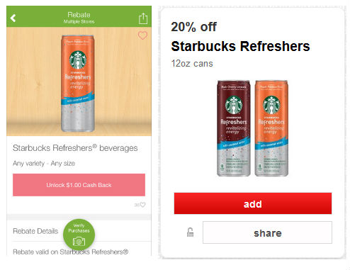 Starbucks Refreshers - Target cartwheel