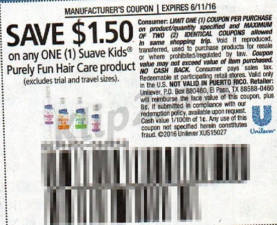 Suave Kids Purely Fun Hair Care Product RP 5_15