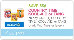 Country Time, Kool-Aid o Tang Drink Mix