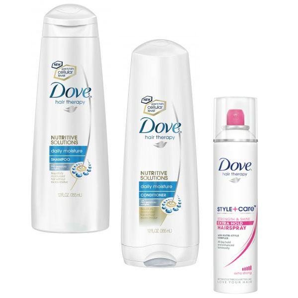 Dove Shampoo, Conditioner o Stylers