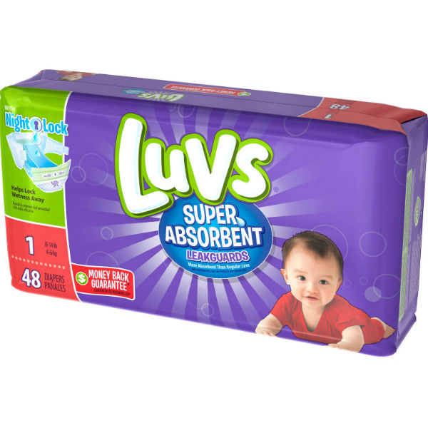 Luvs Super Absorbent Leakguards Diapers
