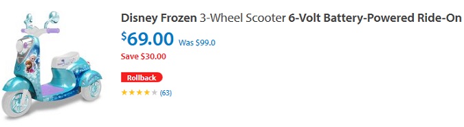 Disney Frozen 3-Wheel Scooter - Walmart