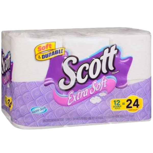 Scott Extra Soft de 12 rollos dobles