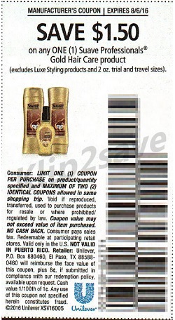 Suave Professionals Gold Hair Care - SS 7_24