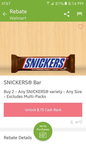 any-snickers-ibotta
