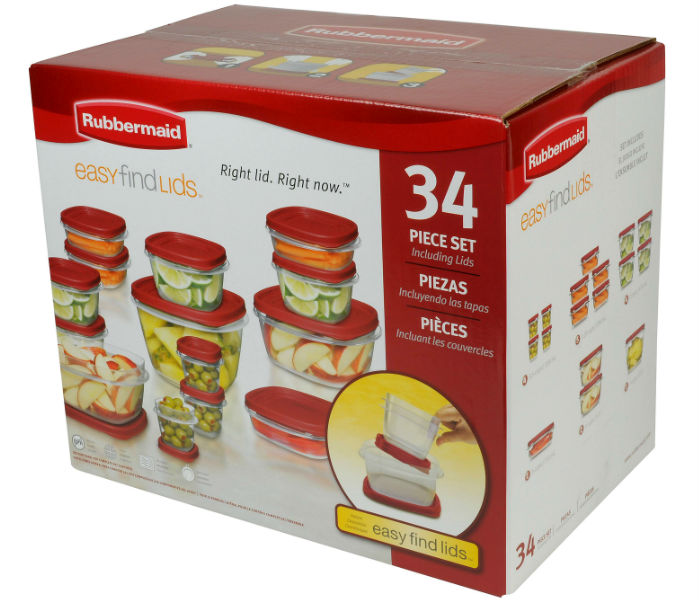 Rubbermaid Easy Find Lids Container Set