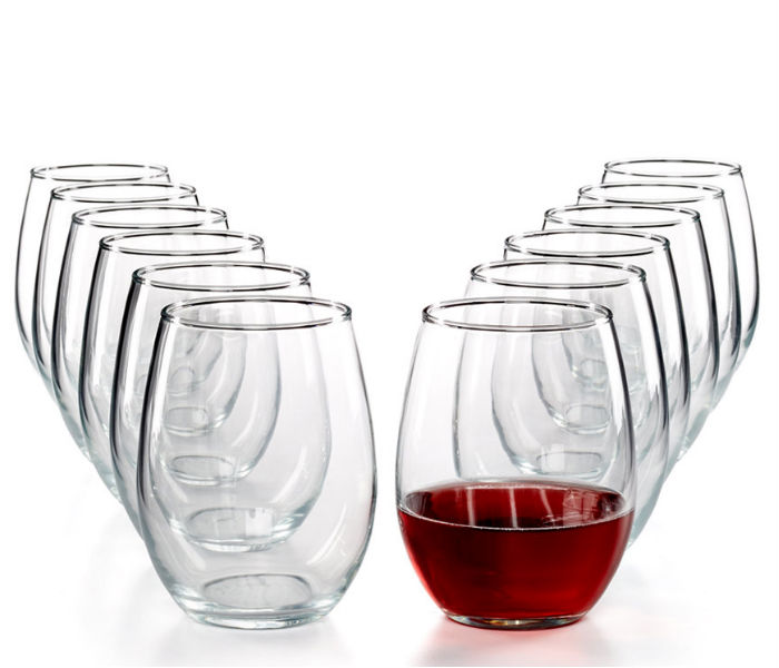 Glassware Basics 12-Pc. Stemless Wine Set