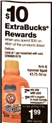 Arm Hammer CVS offer 12-5-17