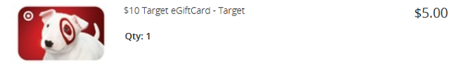 Gift card de Target