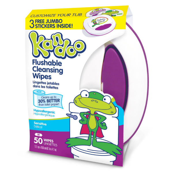 Kandoo Flushable Cleansing Wipes 50 ct