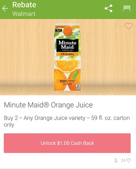 Minute Maid Orange Juice - ibotta