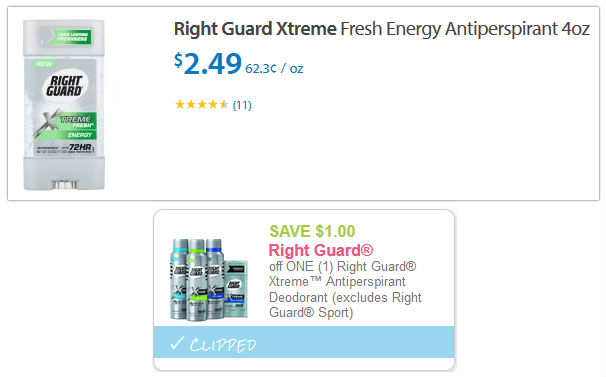 Right Guard Xtreme - Walmart