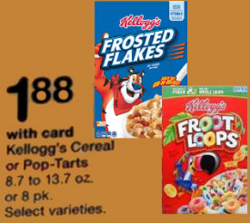 Cereal Kelloggs - Walgreens 3_26