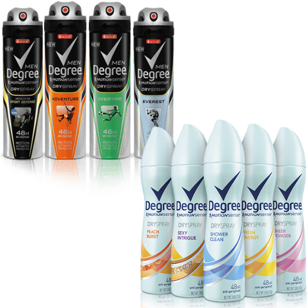 Desodorante Degree Dry Spray