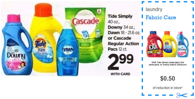 Detergente Tide Simply o Downy - Rite Aid 3_26