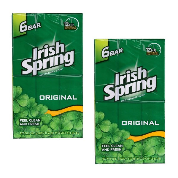 Jabones Irish Spring de 6 barras