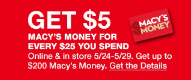 $5 Macy's Money