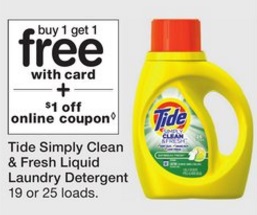 Tide Simply Clean & Fresh - Walgreens 5_28