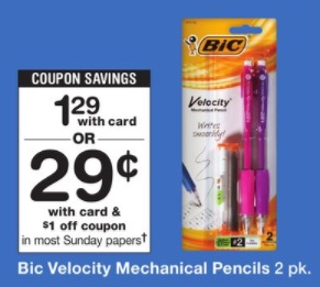 BIC Velocity Mechanical Pencil Walgreens 8-20-17